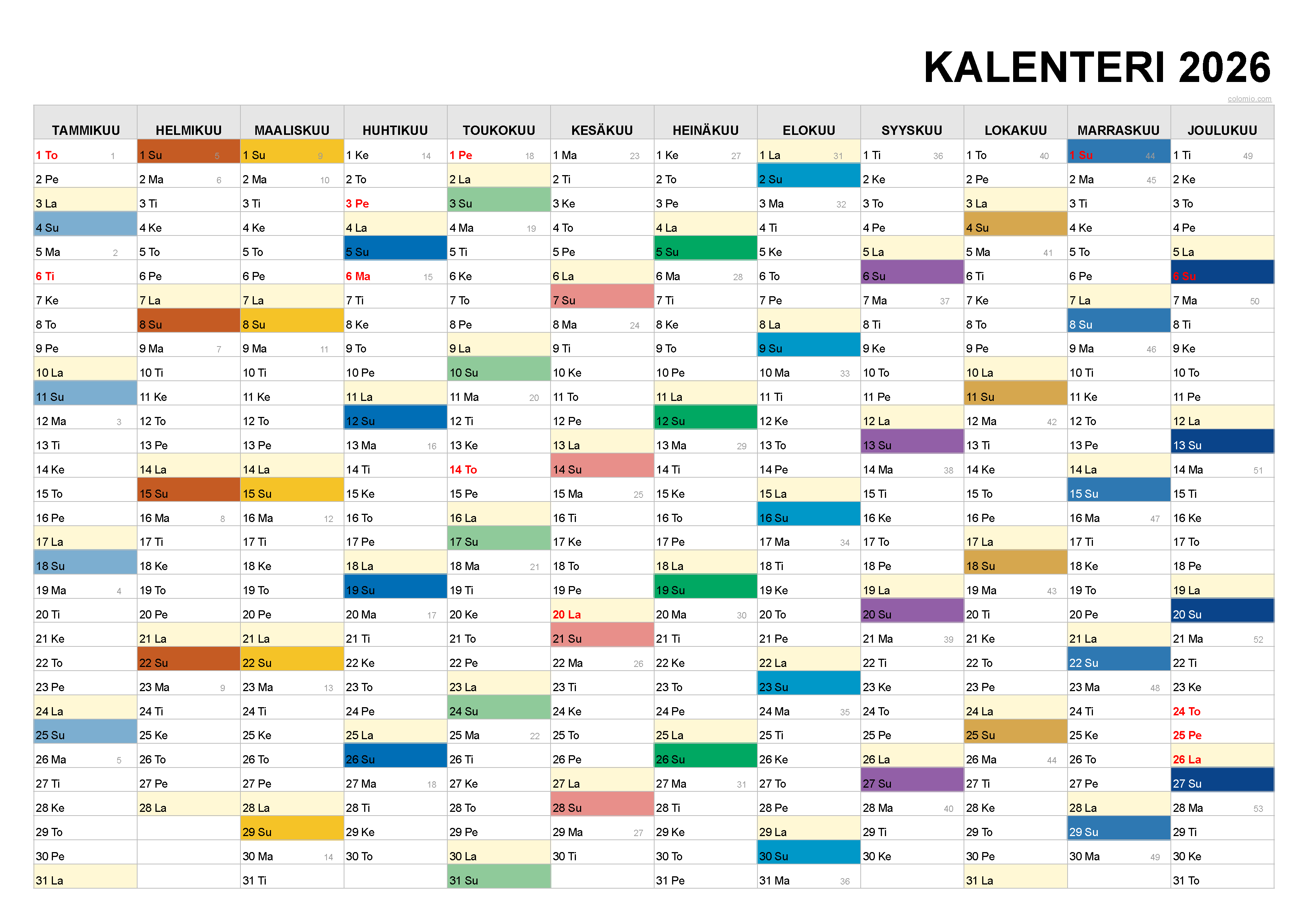 Kalenteri 2026 Suomi Juhlapyh t PDF Excel Kalenteri 2026 Suomi Juhlapyh t PDF Excel