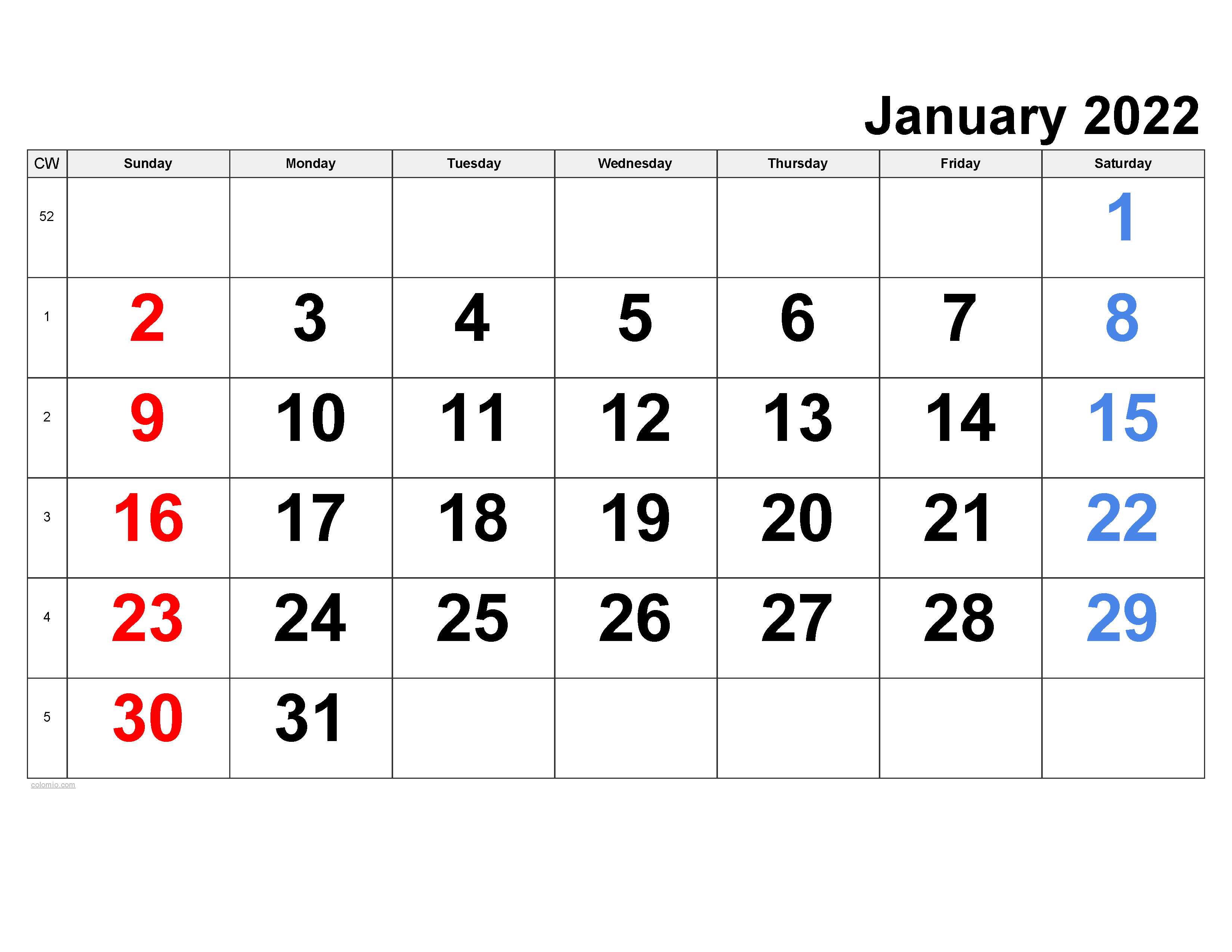 January 2025 Calendar Free Printable PDF XLS And PNG Colomio