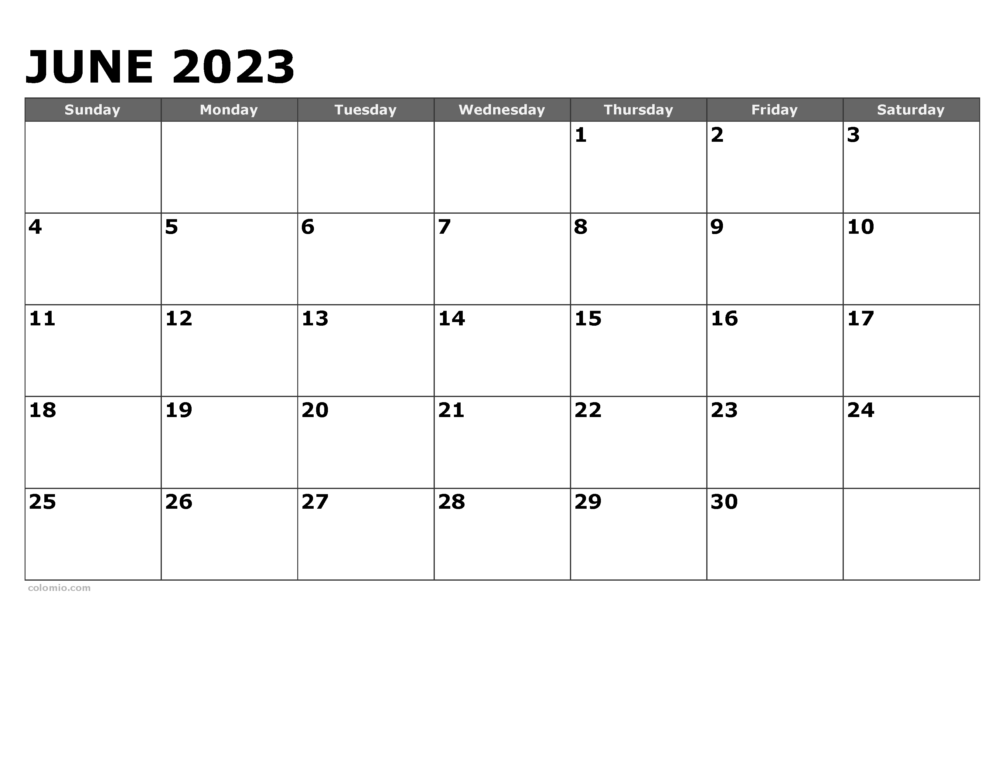 June 2025 Calendar Free Printable PDF XLS And PNG