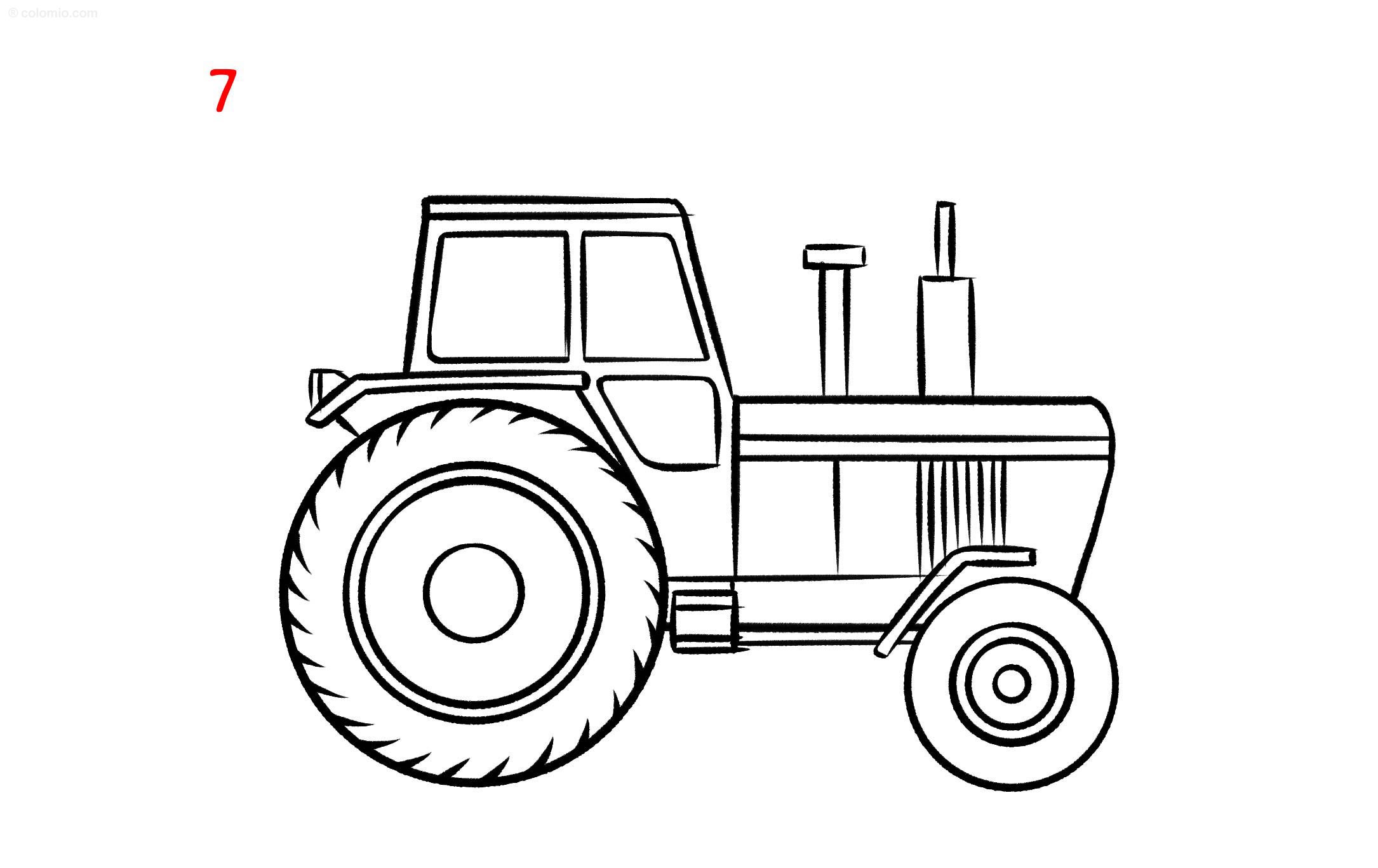 Dessin De Tracteur Comment Dessiner Un Tracteur Dessin De Tracteur Comment Dessiner Un Tracteur