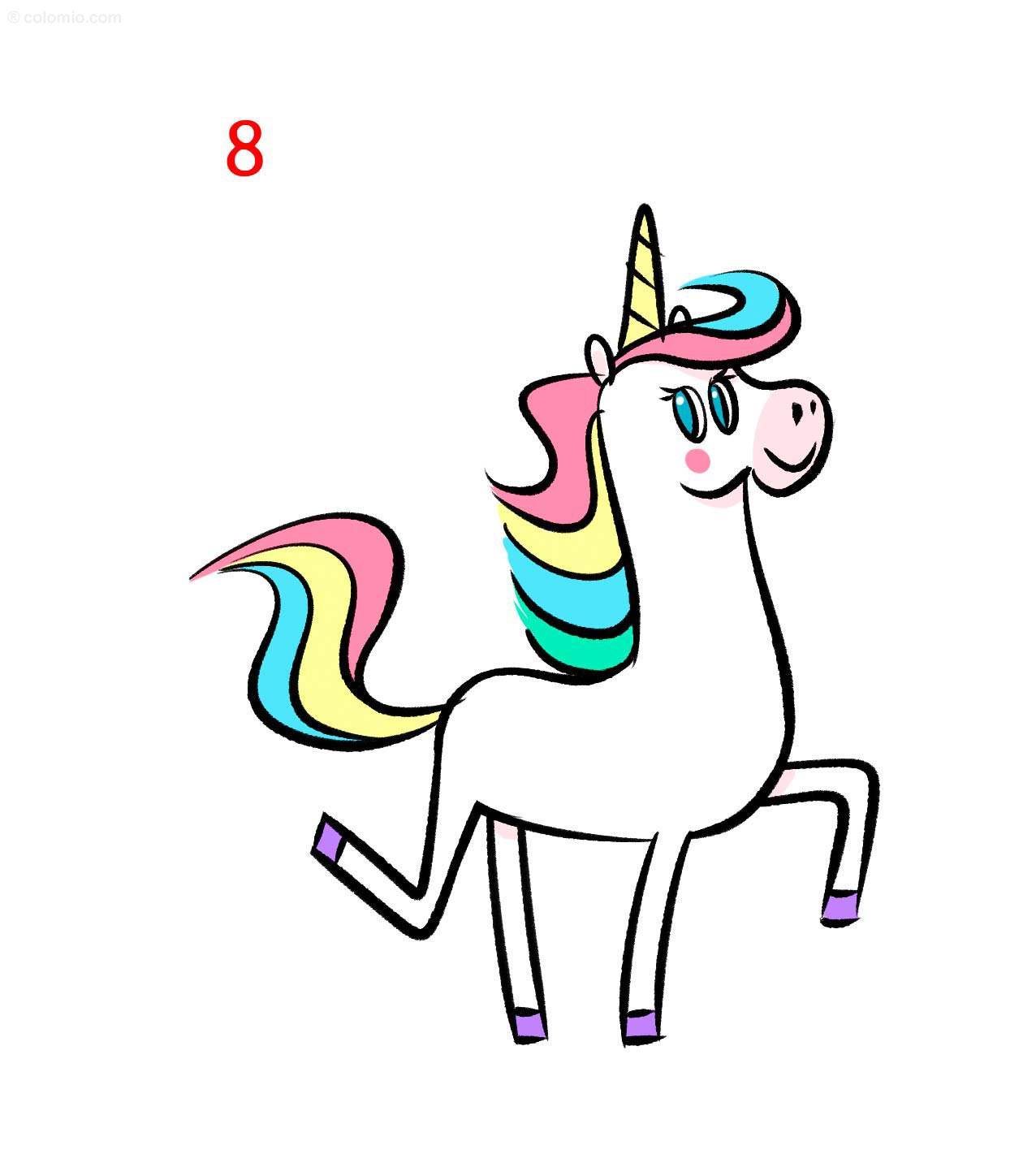 Unicorn Drawing How To Draw A Unicorn Unicorn Drawing How To Draw A Unicorn