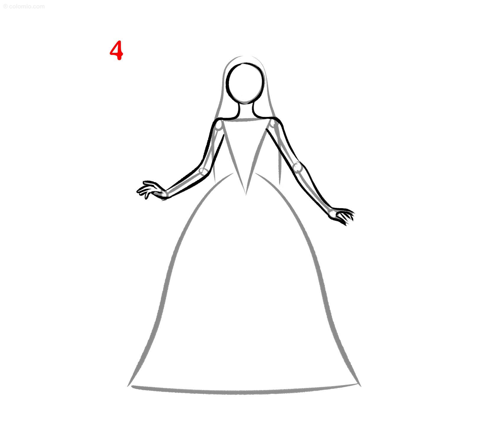 Princess Drawing How To Draw A Princess