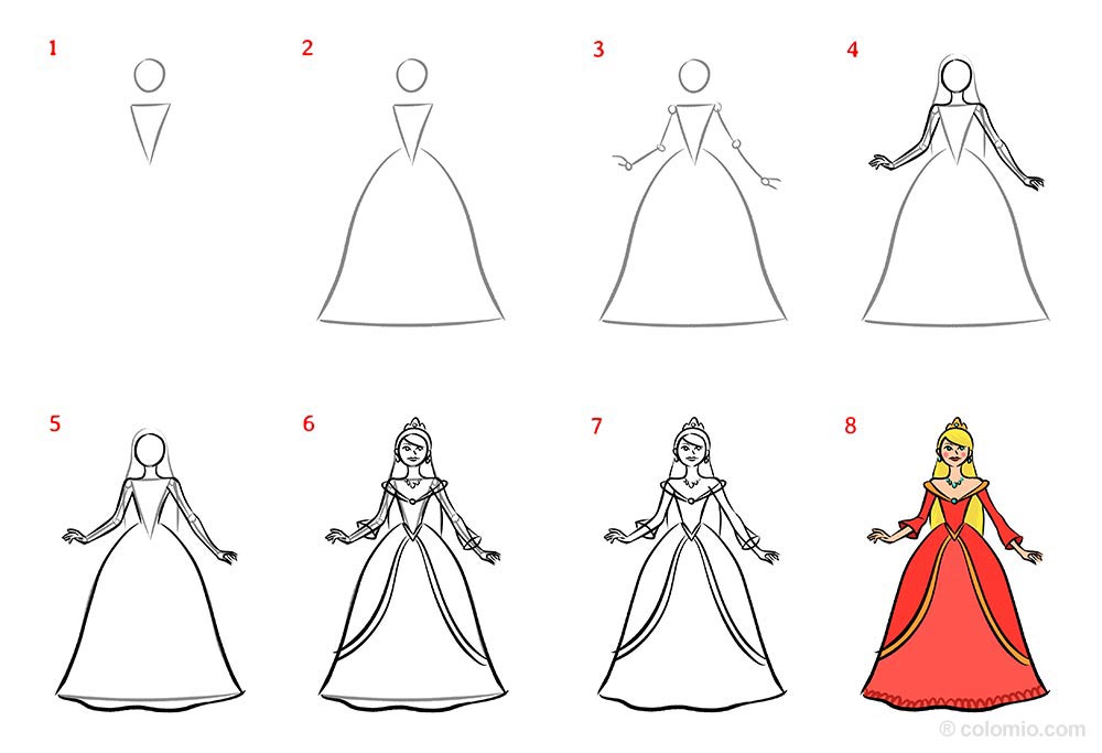 How To Draw A Cartoon Princess Easy Drawing Guides Vrogue co