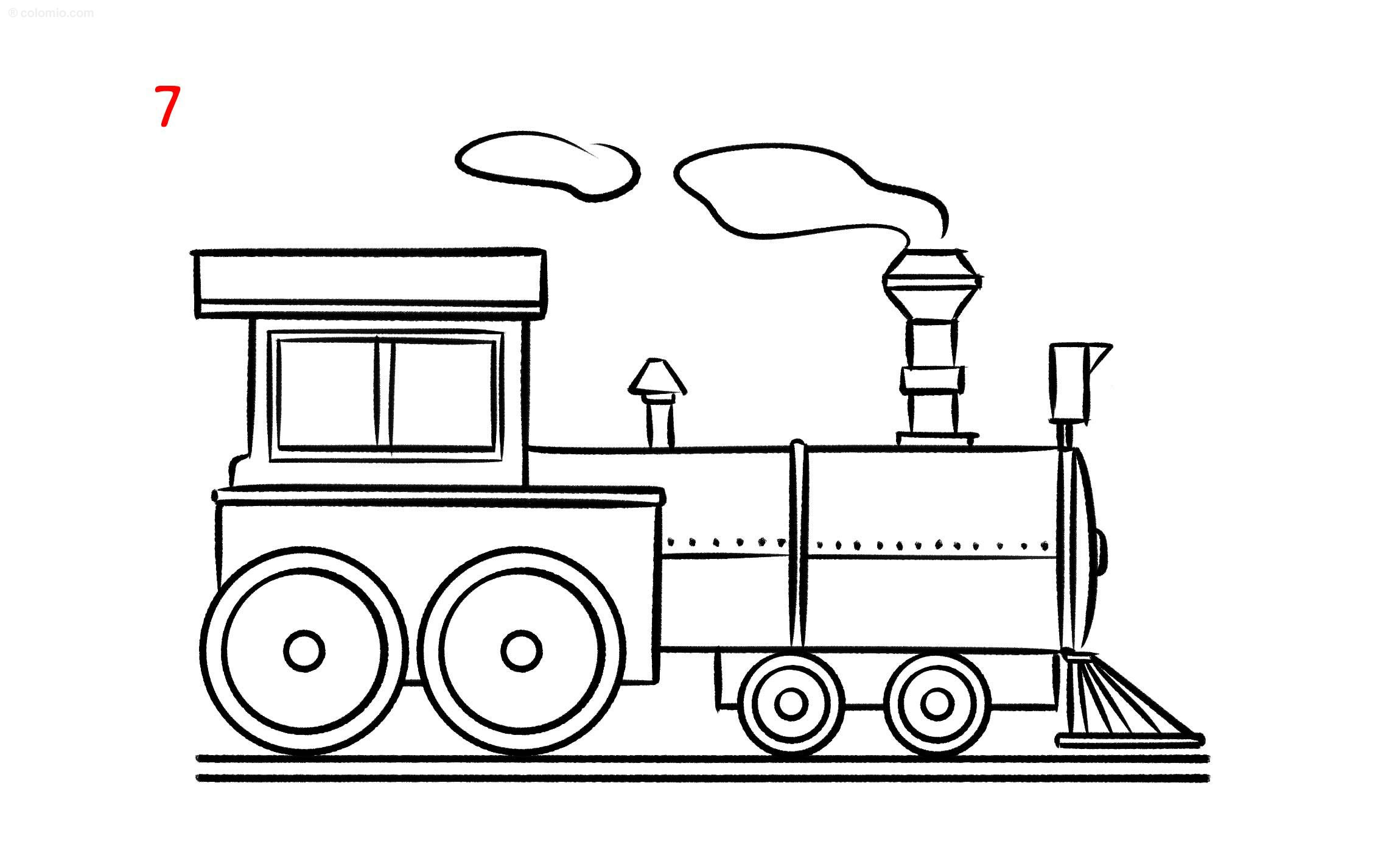 Aggregate 135 Train Drawing Colour Best Seven edu vn