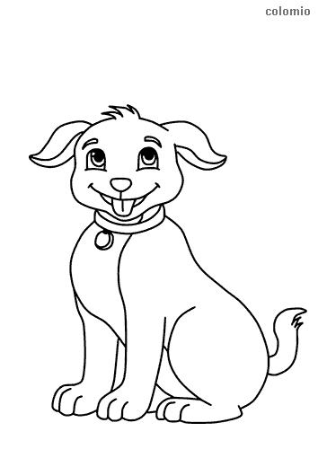 Dibujo de Perrito para colorear