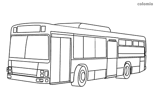 Vintage VW Bus Coloring Pages