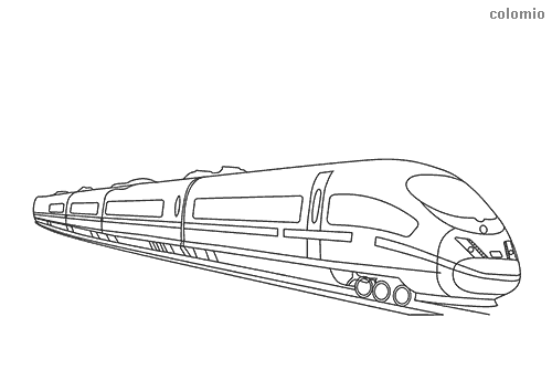 43 Realistic Train Coloring Pages